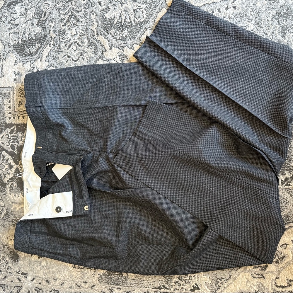 👩‍🏫Hugo Boss Charcoal Dress Trousers